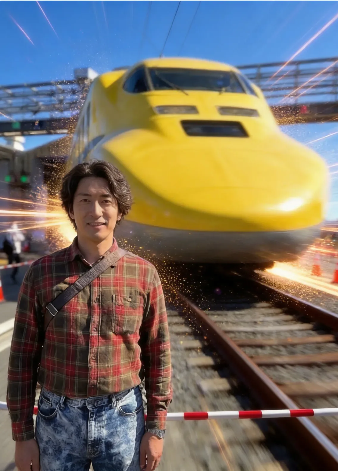 乗り物フィルターで加工した鉄道写真