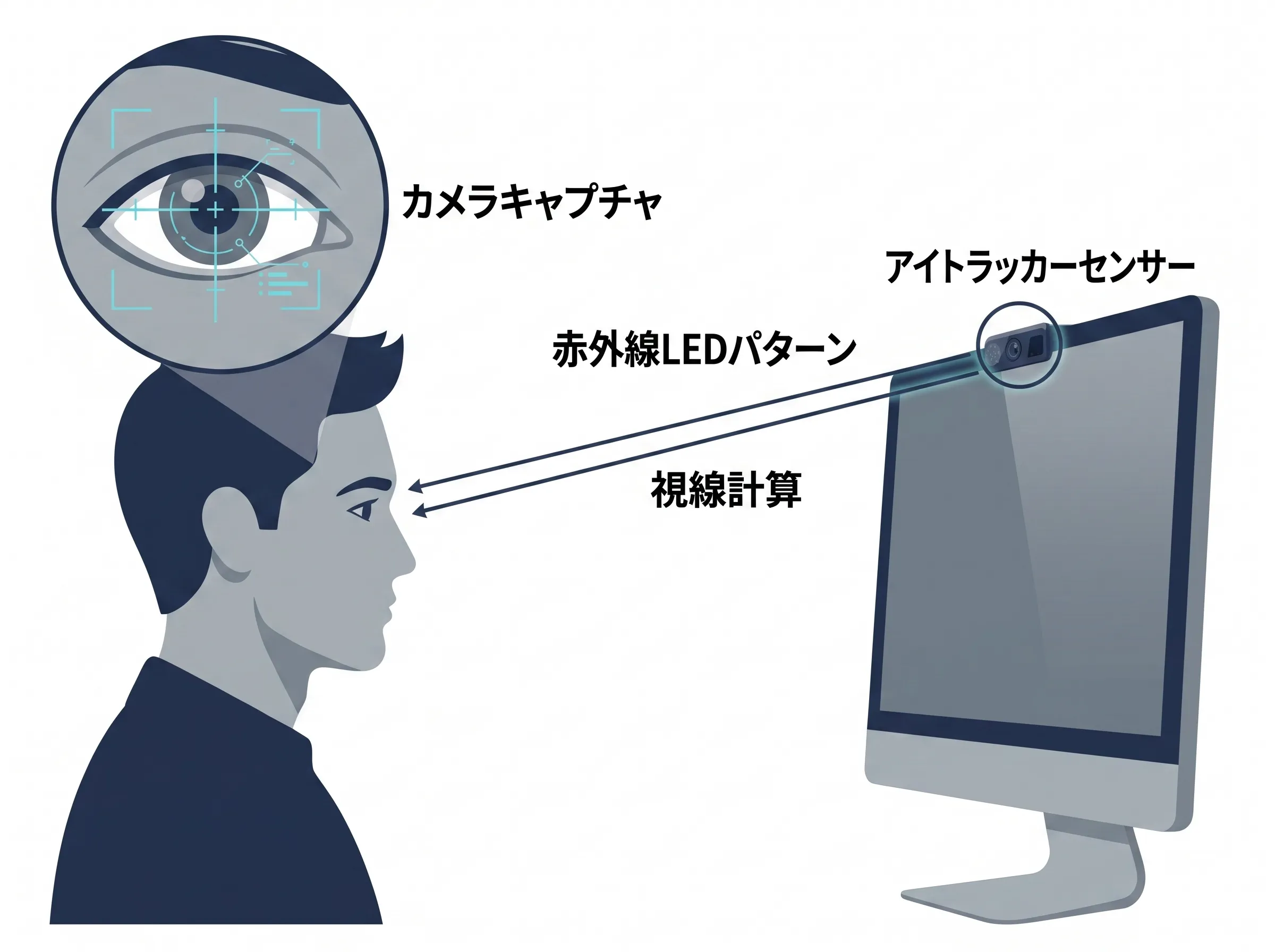 アイトラッキングによる視線検知（Input）