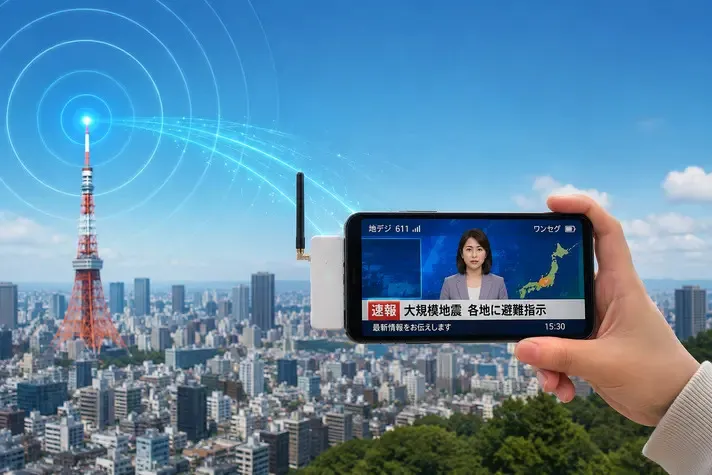 ソナエデンパの電波受信イメージ